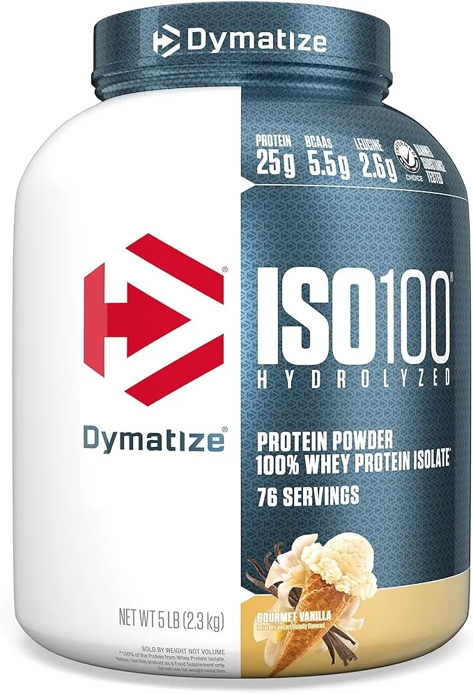 Iso 100 - 100% Hydrolyzed (2,3Kg) - Sabor Gourmet Vanilla, Dymatize Nutrition